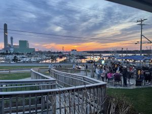 View from inside the restaurant   at Pilot House in Sandwich