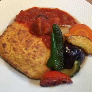 Omu rice at Linio  in Tokyo