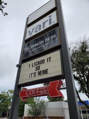 Sign at Summer Moon Coffee - W Anderson Ln in Austin