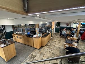 The bar  at The View in Henley-in-arden