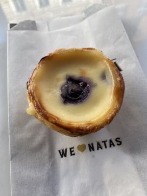 Blueberry Vegan Nata  at Cafe de Nata in London