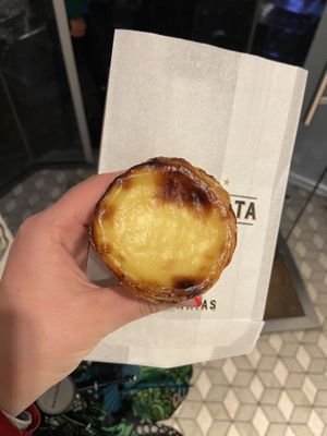 Vegan pastel de nata  at Cafe de Nata in London
