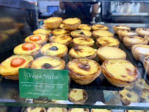 Vegan pastel de natas   at Cafe de Nata in London