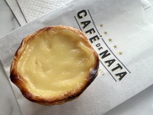 Original flavour pastel de nata   at Cafe de Nata in London