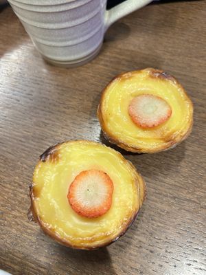 Strawberry pastel  at Cafe de Nata in London