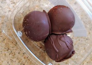 dessert cake balls at Plant Base Cafe in Santa Fe