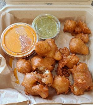 Buffalo Cauliflower Wings at Plant Base Cafe in Santa Fe