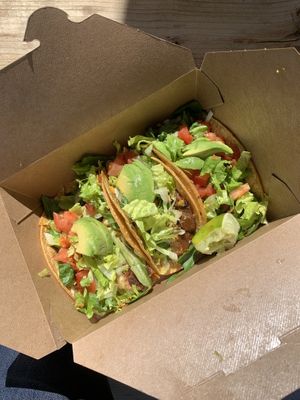Taco Box 🌮 at Plant Base Cafe in Santa Fe