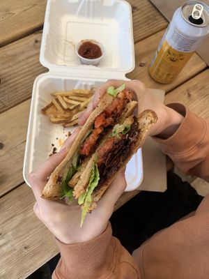 VLT 🥪 at Plant Base Cafe in Santa Fe