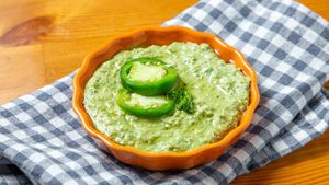 Mexi Hummus (cilantro/jalapeno) at Mexiterraneo Grill in Hoboken