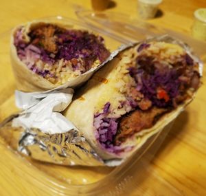 Impossible Kofta Wrap at Mexiterraneo Grill in Hoboken