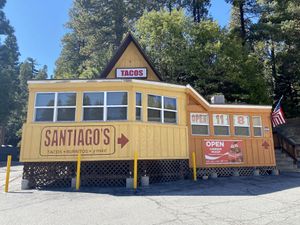 Restaurant front  at Santiago's Taco Shop in Lake Arrowhead