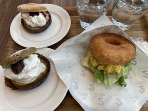 Egg sandwich & two scones  at 2foods - Shibuya Loft in Tokyo