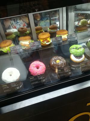 Donots display at 2foods - Shibuya Loft in Tokyo