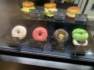 Donut choices at 2foods - Shibuya Loft in Tokyo