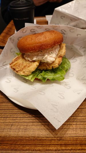 Amazing chicken nugget doughnut at 2foods - Shibuya Loft in Tokyo