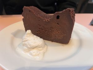 Gateau chocolat and soy cream  at 2foods - Shibuya Loft in Tokyo