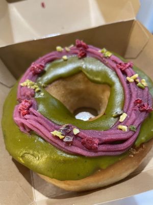 Matcha raspberry donut   at 2foods - Shibuya Loft in Tokyo