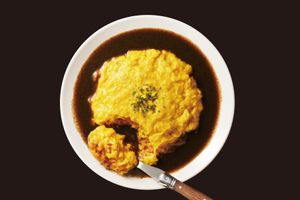 [GlutenFree] Omelet Rice with Demiglace - It is a healthy meal that is gluten-free, cholesterol-free, as well as 100% plant-based ingredients. at 2foods - Shibuya Loft in Tokyo