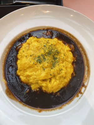Omurice with demiglace  at 2foods - Shibuya Loft in Tokyo