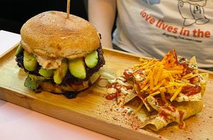 Teriyaki Avocado burger  at 2foods - Shibuya Loft in Tokyo