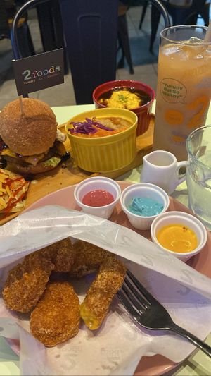 The 3 dips for the nuggets are the best!  at 2foods - Shibuya Loft in Tokyo