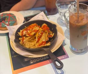 Nachos, Donut, coffee  at 2foods - Shibuya Loft in Tokyo