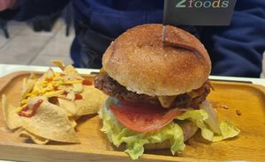 Spicy burger at 2foods - Shibuya Loft in Tokyo