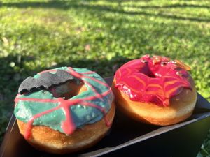 Halloween donuts we picked up at 2Foods  at 2foods - Shibuya Loft in Tokyo