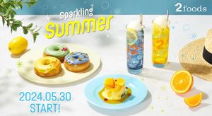 夏に飲みたいドリンクがドーナツに!？
Sparkling Summerをテーマに“しゅわっ”とやさしい爽快感の商品が発売 at 2foods - Shibuya Loft in Tokyo