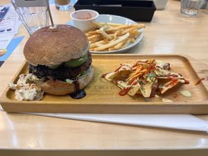Teriyaki burger  at 2foods - Shibuya Loft in Tokyo
