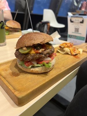 Original spicey burger  at 2foods - Shibuya Loft in Tokyo