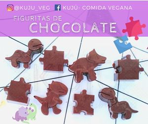 Figuritas de chocolate 75% cacao en $5 c/u at Kuju - Comida Vegana in San Luis Potosi