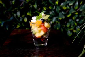 Seasonal fruit salad at Pure Pulp in Christchurch