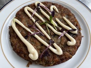 Tortilla vegana de berenjena  at PÖTSTOT in Barcelona