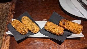 Croquetes d'espinacs a la catalana at PÖTSTOT in Barcelona