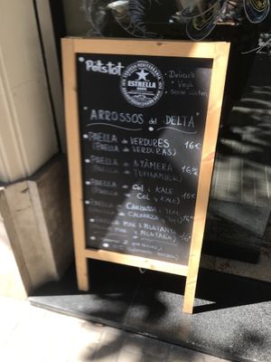 Rice menu at PÖTSTOT in Barcelona