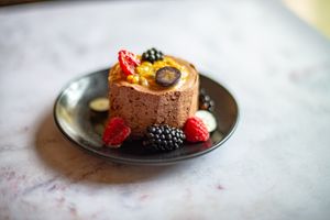 Postre vegano y sin gluten at PÖTSTOT in Barcelona