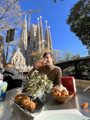 Amazing location! Great food! Truffle croquettes were amazing at PÖTSTOT in Barcelona