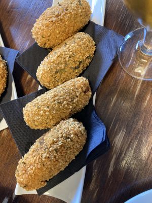 spinach croquettes  at PÖTSTOT in Barcelona