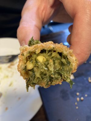 spinach croquettes   at PÖTSTOT in Barcelona