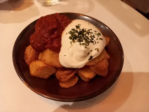 Patatas bravas at PÖTSTOT in Barcelona