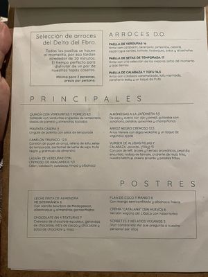 New menu  at PÖTSTOT in Barcelona