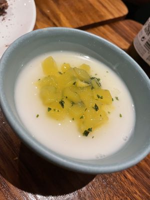 Mango coconut flam  at PÖTSTOT in Barcelona