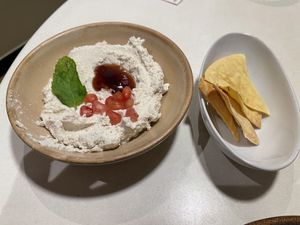 Fermented Cashew cheese  at PÖTSTOT in Barcelona