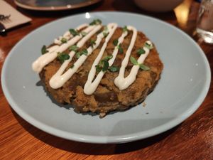 Tortilla de berenjena y cebolla at PÖTSTOT in Barcelona