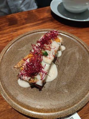 Lasaña de verduras con queso de ancardos at PÖTSTOT in Barcelona
