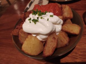 Patatas bravas at PÖTSTOT in Barcelona