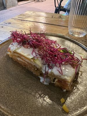 Lasagna  at PÖTSTOT in Barcelona