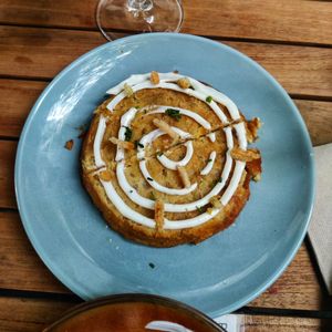 Potato omelette at PÖTSTOT in Barcelona